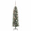 VidaXL vidaXL Artificial Slim Christmas Tree Green and White 120 cm 4