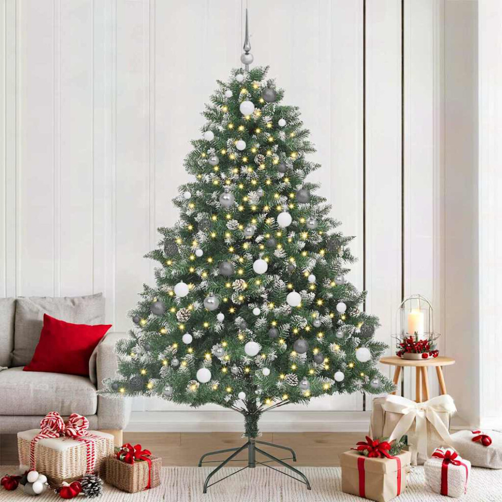 Vidaxl (210 Cm) Artificial Christmas Tree With Stand Xmas Tree Christmas Decoration Pvc