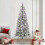 VidaXL vidaXL Artificial Hinged Christmas Tree Green and White 240 cm 1