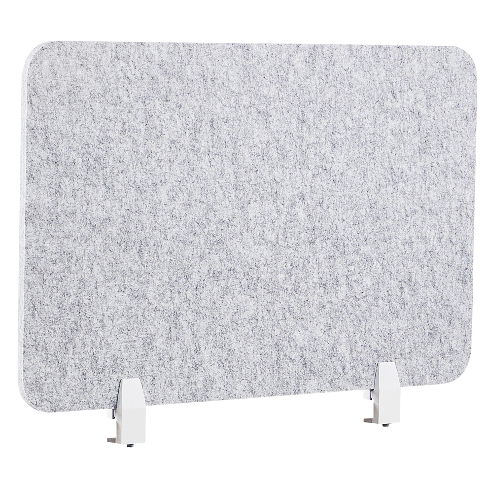 Photos - Other Furniture Beliani Desk Screen SPLIT 80 x 50 cm Grey 