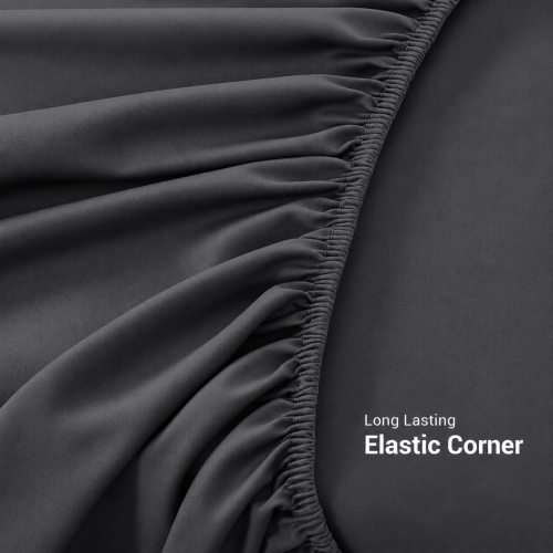 (Charcoal, Super King) Extra Deep Fitted Sheets 40cm Bedsheet Single Double King & Super King 1