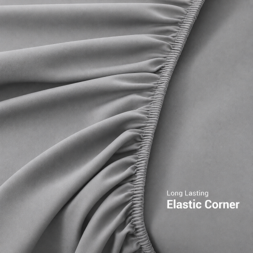 (Grey, Super King) Extra Deep Fitted Sheets 40cm Bedsheet Single Double King & Super King 1