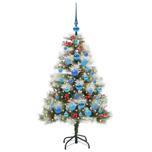 VidaXL vidaXL Artificial Christmas Tree Green and white 120 cm 2