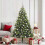 VidaXL vidaXL Artificial Hinged Christmas Tree 300 LEDs Green 180 cm 1
