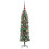 VidaXL vidaXL Artificial Slim Christmas Tree Green and White 120 cm 6