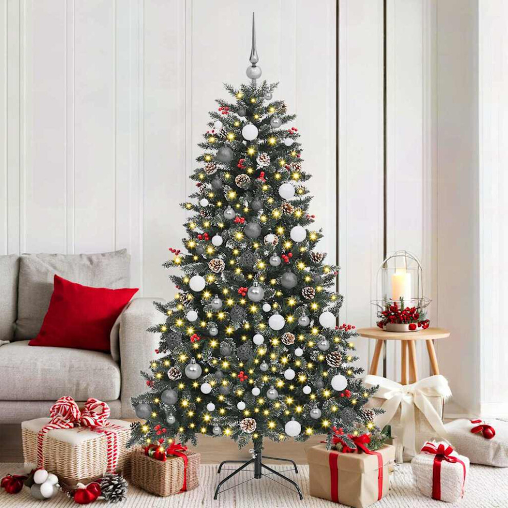 Vidaxl (180 Cm) Artificial Christmas Tree With Stand Christmas Decoration Green Pvc