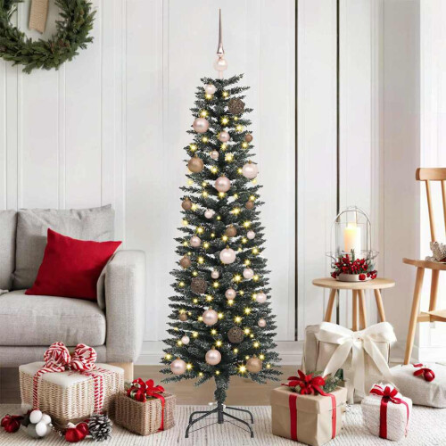 VidaXL vidaXL Artificial Christmas Tree with 150 LEDs with Stand Green 150 cm