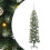 VidaXL vidaXL Artificial Slim Christmas Tree Green and White 120 cm 2
