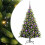 VidaXL vidaXL Artificial Hinged Christmas Tree 150 LEDs Green 120 cm 2