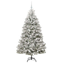 vidaXL Künstlicher Weihnachtsbaum 180 cm 300 LEDs Warmes Weiß