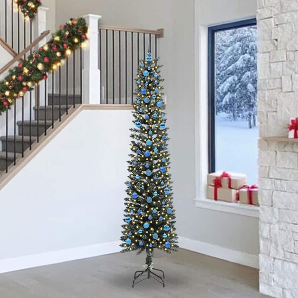Vidaxl Artificial Christmas Tree With 300 Leds With Stand Green 240 Cm