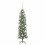 VidaXL vidaXL Artificial Slim Christmas Tree Green and White 120 cm 3