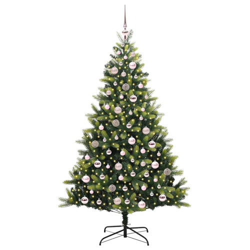 VidaXL vidaXL Artificial Hinged Christmas Tree 300 LEDs Green 180 cm 2