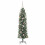 VidaXL vidaXL Artificial Slim Christmas Tree Green and White 150 cm 4