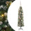 VidaXL vidaXL Artificial Slim Christmas Tree Green and White 120 cm 2
