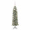 VidaXL vidaXL Artificial Slim Christmas Tree Green and White 120 cm 3