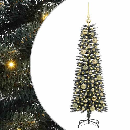 VidaXL vidaXL Artificial Christmas Tree with 150 LEDs with Stand Green 120 cm 1