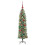 VidaXL vidaXL Artificial Slim Christmas Tree Green and White 120 cm 3