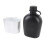 Feldflasche 1L Outdoor schwarz mit Zubehör 15