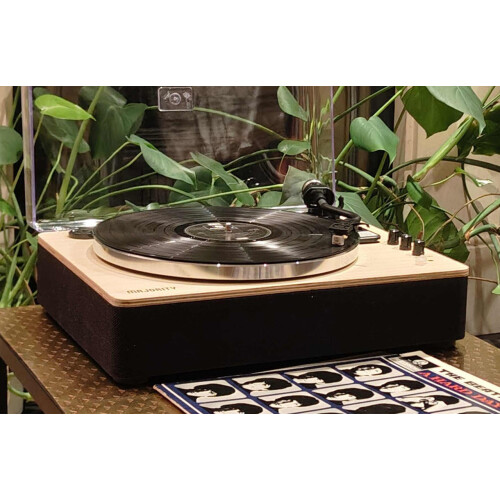 Majority Folio Turntable Bluetooth USB System with Built-in Speakers Black 1
