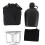Feldflasche 1L Outdoor schwarz mit Zubehör 16
