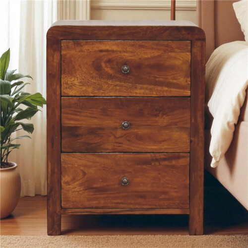 Solid Wood Aspen Bedside Table, 35*45*60cm