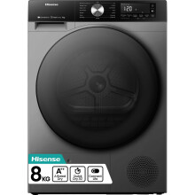 Hisense DH3S802BT2 3S Series Heat Pump Tumble Dryer 8 kg Titanium A++ Rated