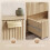 Homcom HOMCOM 2pcs Modern Floating Nightstands,  2 Drawers Bedside Tables, Oak 8