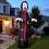 Outsunny Outsunny 10 FT Halloween Inflatable Skeleton with Built-in LED Lights 2