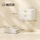 Homcom HOMCOM 2pcs Modern Floating Nightstands,  2 Drawers Bedside Tables, White 3