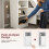 Homcom HOMCOM Slim Bedside Table Set of 2 with Charging Station, White 7