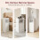 Homcom HOMCOM Slim Bedside Table Set of 2 with Charging Station, White 9