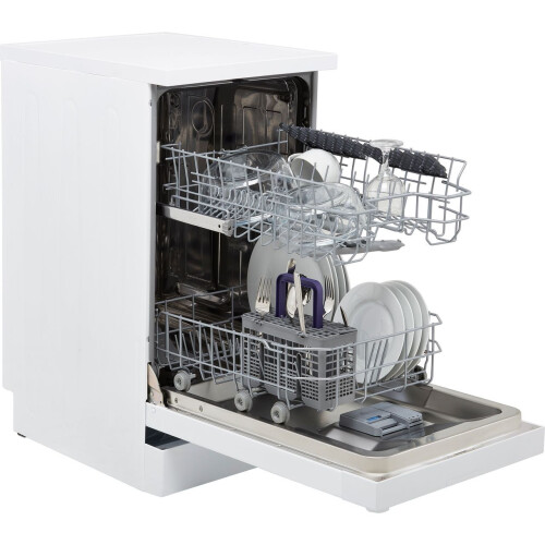 Beko Beko DVS04X20W Dishwasher Slimline 45cm 10 Place White E 1