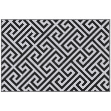 Reversible Outdoor Rug 121x182cm Black & White