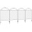 Decorative Black Metal Picket Fence Panels (4pcs) 1
