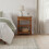 Solid Wood Barley Twist Side Table, 55*40*70cm 1