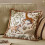 Fable Fox and Deer Embroidered Cushion Willow 2