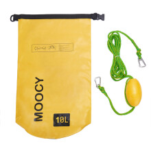 Moocy Tow Rope Sand Sack 2-In-1 Sand Anchor Waterproof Dry Bag with Adjustable Buoy for Kayak Jet Ski Rowing 10L