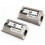 (Silver, Single Hole) Ashton and Wright Metal Pencil Sharpeners - 2 Pack 2