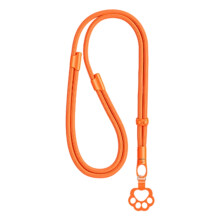 Premium Polyester Phone Lanyard Adjustable Neck Crossbody Strap Anti Drop Emma Orange