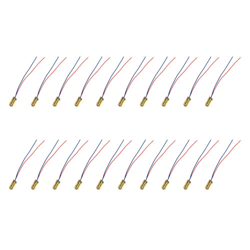 Coppered Head Diode Circuits 6mm Voltages 3V 5V Adjustable Focusing Red Beam 3V 20 packs