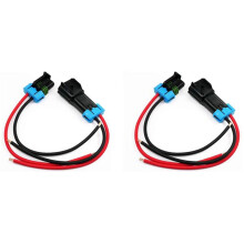 2 Packung Metri-Pack 2-Pin 30 Amp, 280-Serie-Multifunktionssteckverbinder (MäNnlich auf Weiblich, Pigtail 12GA)