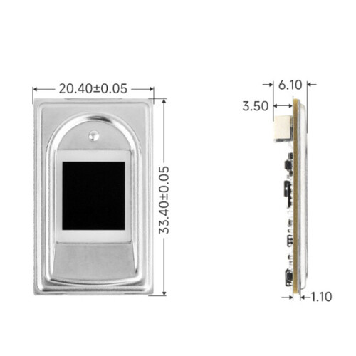 Reliable Capacitive Touch Fingerprint Sensors Module With Encrypted Data Transfer 2