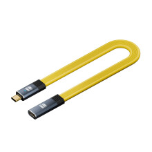 Type C to Type C Cable Male to Female Wear Resistant Ensures Flexible 80CM yellow