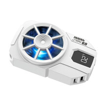 Phone Coolers With Adjustable Clip And Rapid Semiconductor Cooling Technology White