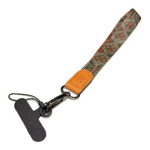 Secure Not Loss Phone Strap with Leather Buckle Canvas Fashionable Lanyard 26cm MIYA