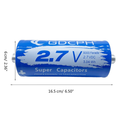 2.7V 3000F Car Start Rectifier Super Capacitor Voltage Equalizing Plate 500F 1