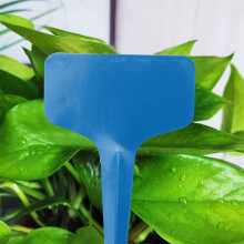 100Pcs Plant Labels Multicolor Waterproof Plastic Plant Tags T-Type Nursery Garden Labels 6 X10cm 5 Colors