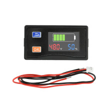 Lcd Digital Voltages Battery Meter For Testing Acid Li Battery DC9-120V Color display