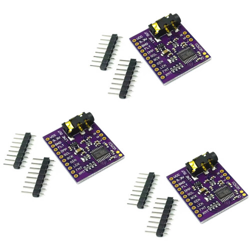 I2S Stereo Decoders Module For DIY Electronics Projects Compactly Design 3 sets
